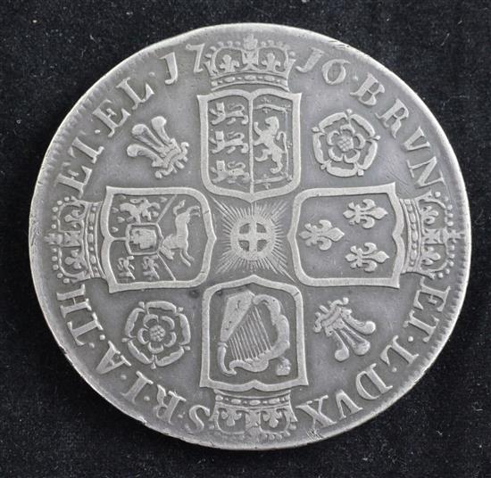 A George I silver crown, 1716,